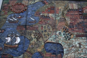 A detail: �The hoe of Plymouth.�