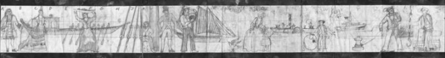 Original drawing of the Greenwich mural - click to enlarge Original drawing of the Greenwich mural