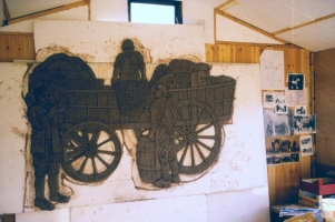 The centre section with the cart is at the modelling stage.