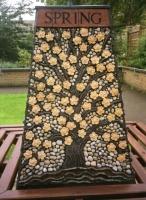 Spring with the tree in blossom. - click to enlarge Spring with the tree in blossom.