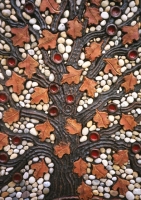 A zoom of Autumn with the tree bearing fruit and leaves starting to turn colour. - click to enlarge A zoom of Autumn with the tree bearing fruit and leaves starting to turn colour.
