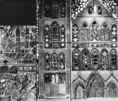 More factory buildings lead into Ripon Cathedral. The windows were glazed with melted glass. - click to enlarge More factory buildings lead into Ripon Cathedral. The windows were glazed with melted glass.