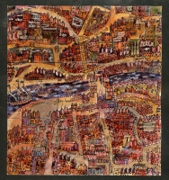 Original drawing for the Froomsgate Map mural - click to enlarge Original drawing for the Froomsgate Map mural