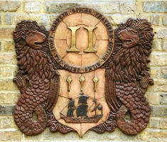 East India Company Crest Cartouches