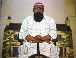 A zoom on W. G. Grace whilst still on the floor of our workshop.