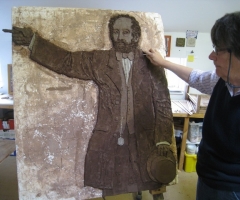 Philippa modelling the Victorian gentleman - click to enlarge Philippa modelling the Victorian gentleman