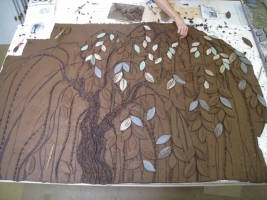 The ash tree starts to take shape - click to enlarge The ash tree starts to take shape