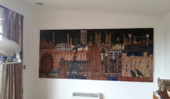 Mural set in its new surroundings