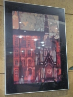 A digital image of part of the mural mounted in a frame. Image � Paul Horsfield