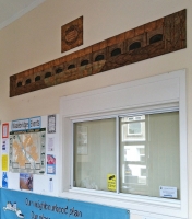 Picture sent by Wadebridge resident of the mural sited in the Wadebidge Town Hall