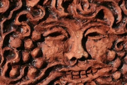 Green Man of Wells (honey glaze) - click to enlarge Green Man of Wells (honey glaze)